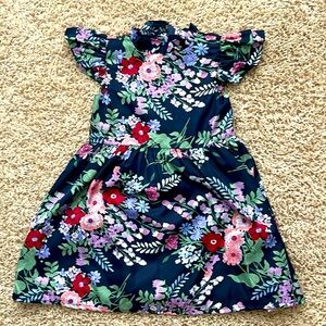 Beautiful Janie and Jack navy floral dress in excellent condition